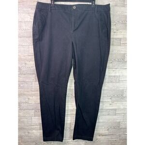 Chinos Pants Stretch Casual Everyday Trousers Black Pants‎ Plus Size 18